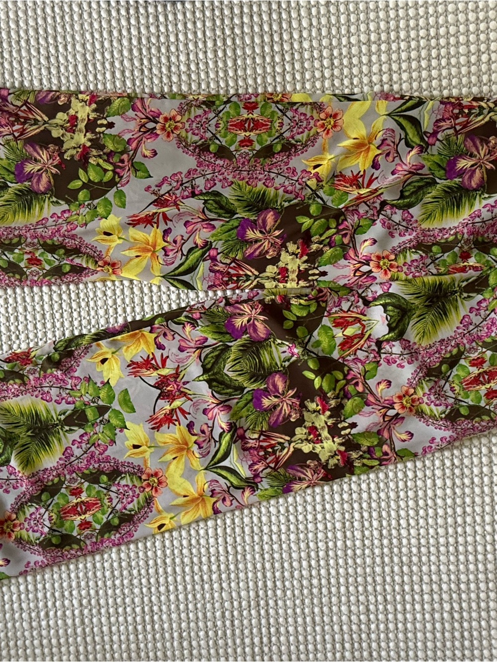 Astr Pink Purple Floral Print Scarf - Picture 5 of 9
